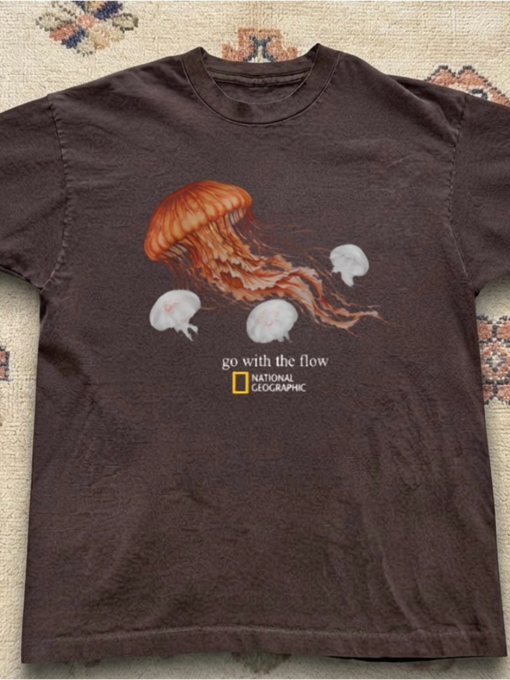 National Geographic  'Go With The Flow' Jellyfish Graphic Tee